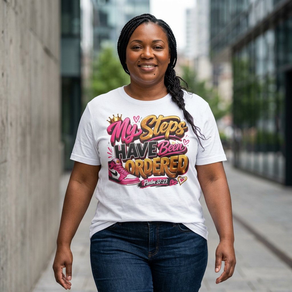 My Steps Have Been Ordered T-Shirt | Psalm 37:23 Tee