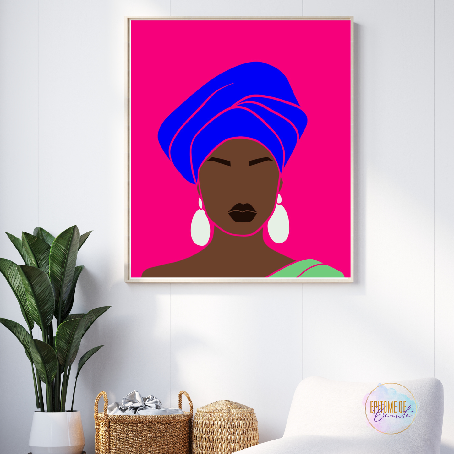 Melanin Queen Unframed Poster | Afrocentric Wall Art
