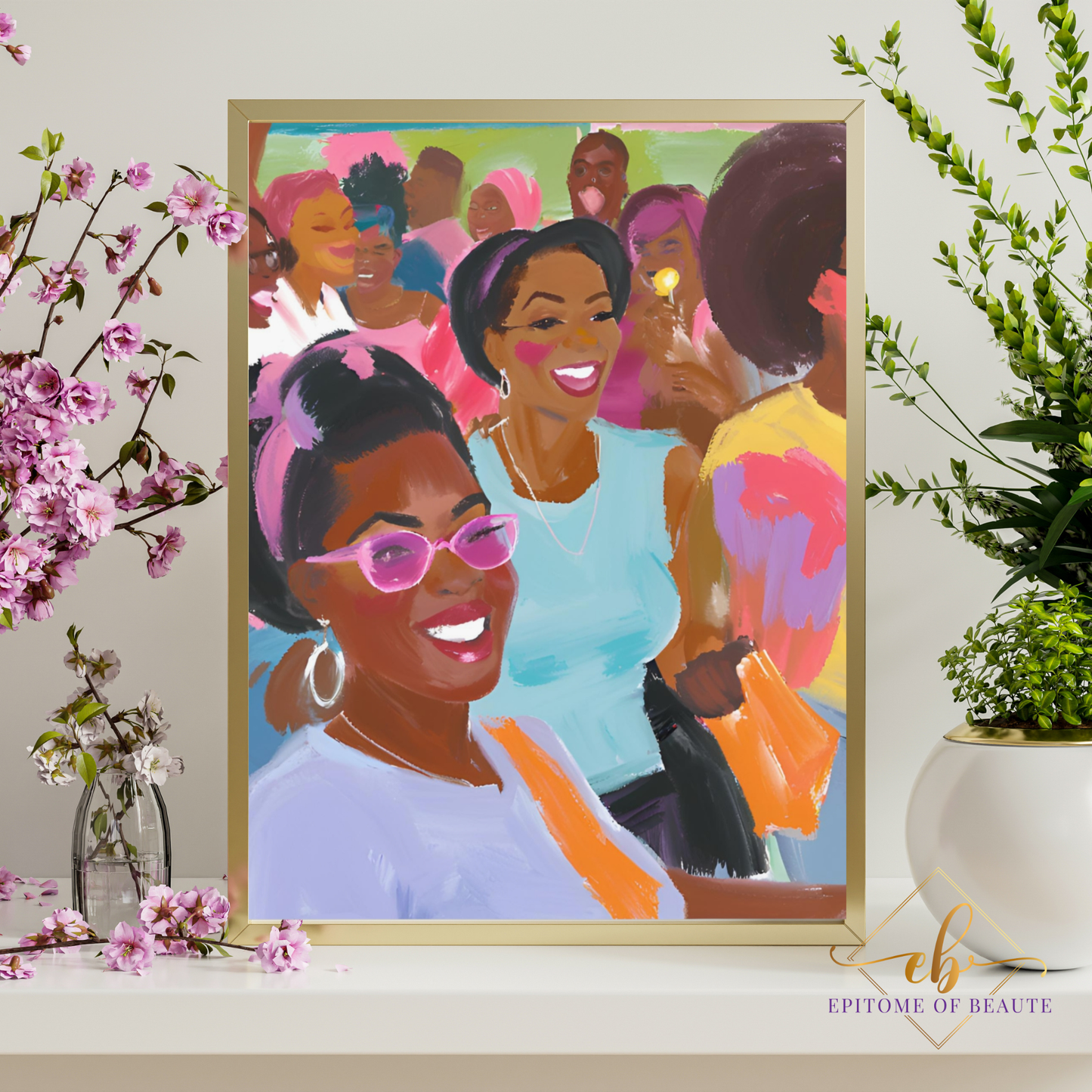 Mid-Century Sisterhood Unity Poster
