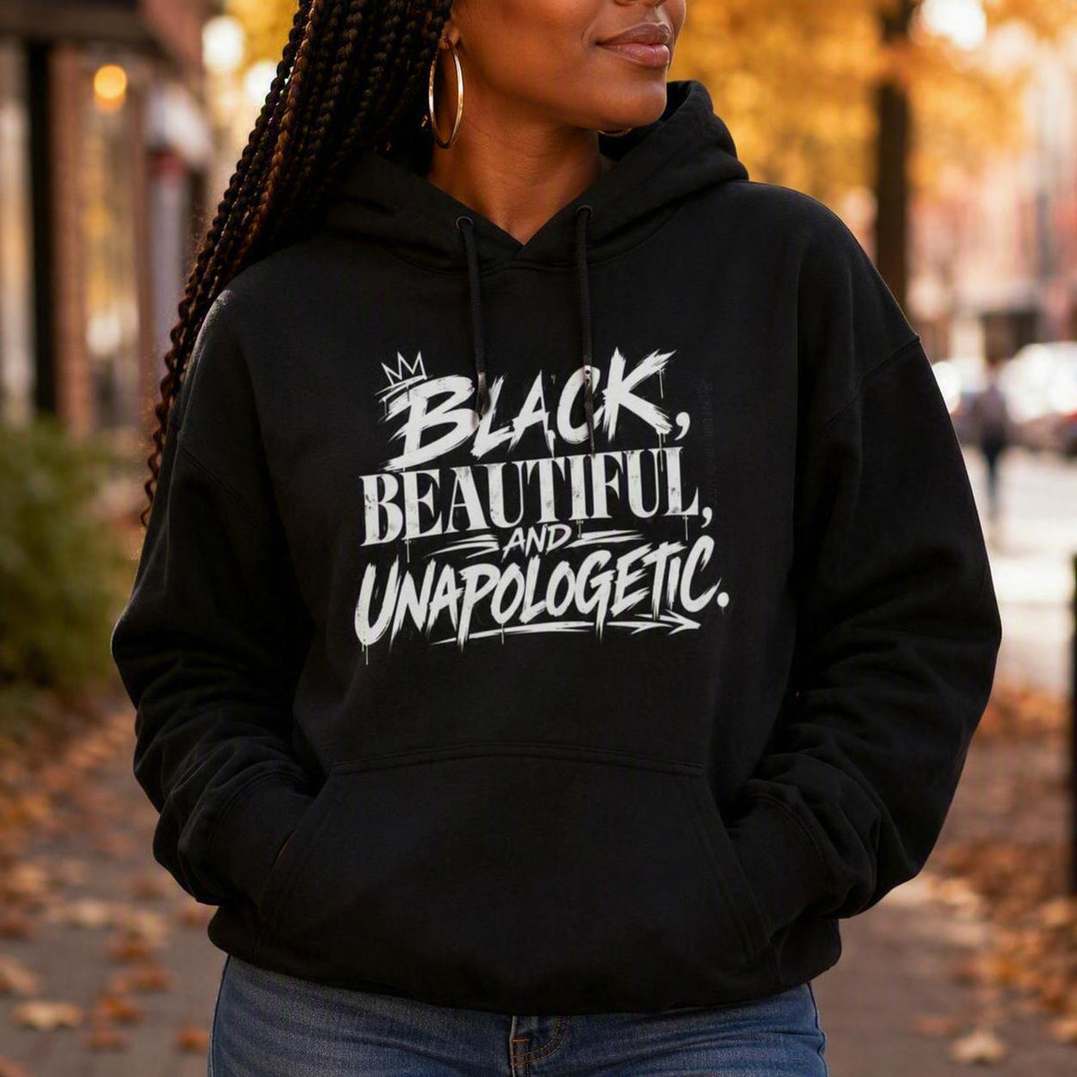 Black, Beautiful, and Unapologetic | Graphic Hoodie