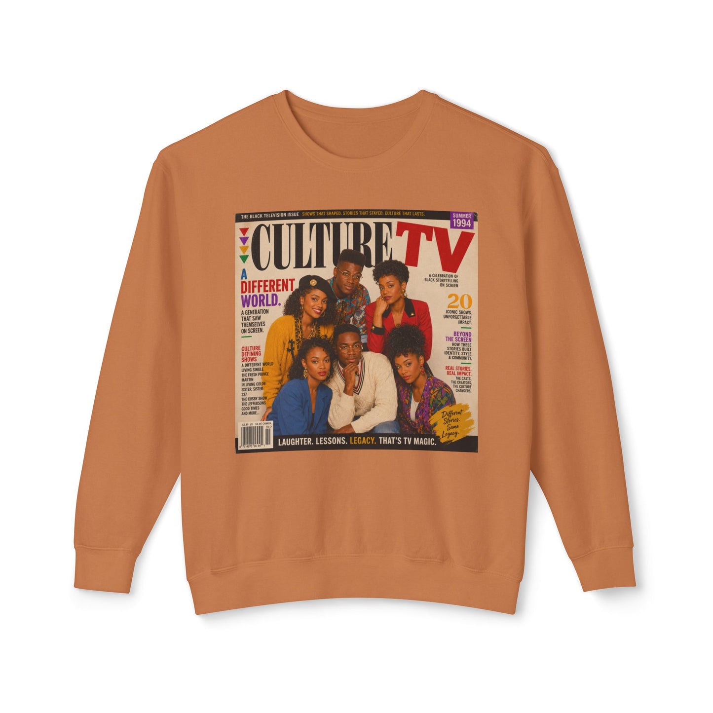 Vintage TV Culture Magazine Cover Sweatshirt