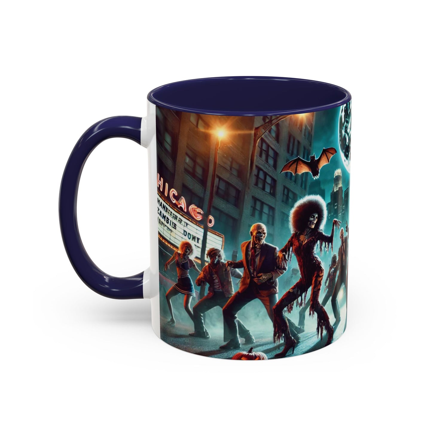 Spooky Black Horror Art Coffee Mug-Thriller Edition