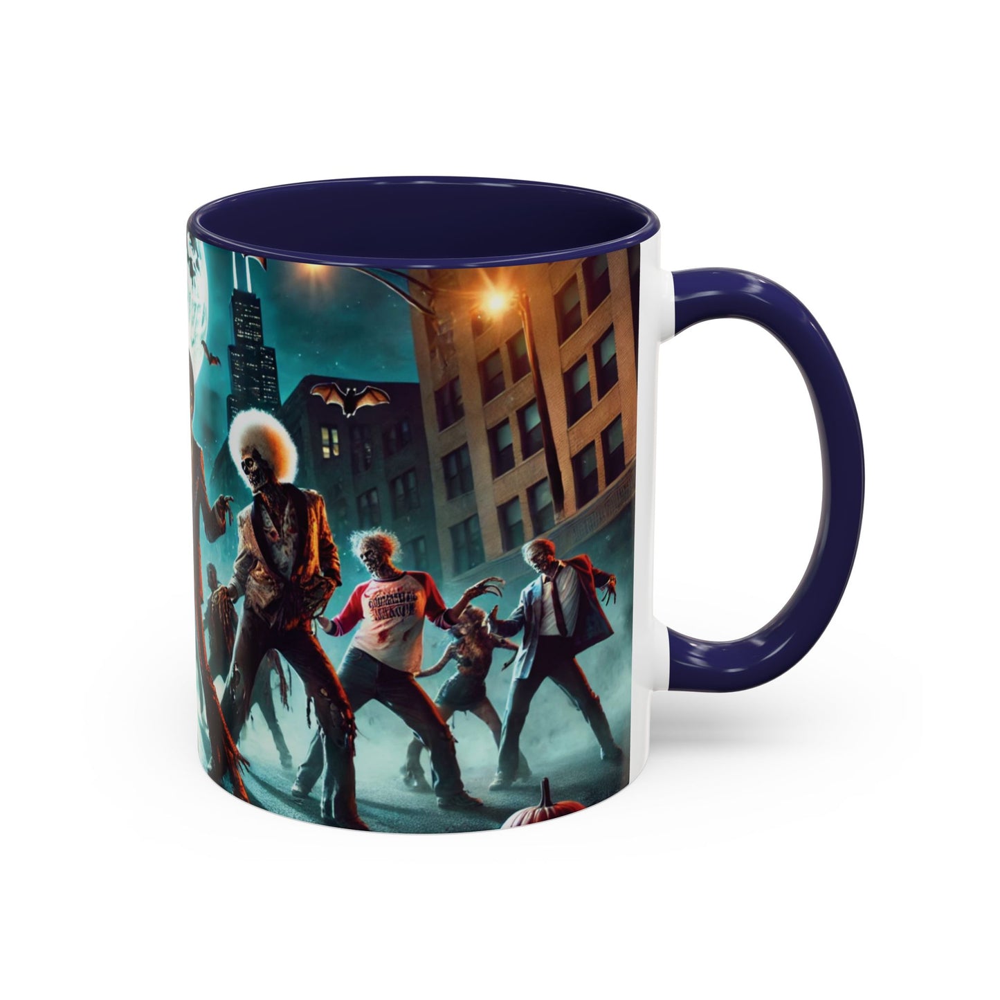 Spooky Black Horror Art Coffee Mug-Thriller Edition