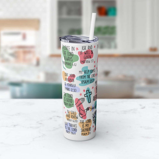 20oz My Daily Bible Affirmations Tumbler – Stay Inspired & Hydrated