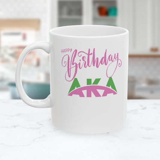 Sorority AKA Birthday Mug