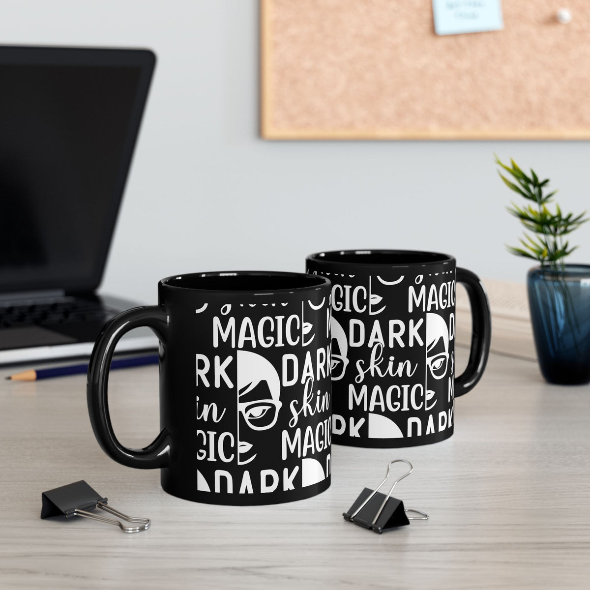Dark Skin Magic Mug – Inspirational Coffee Cup Gift (11oz)