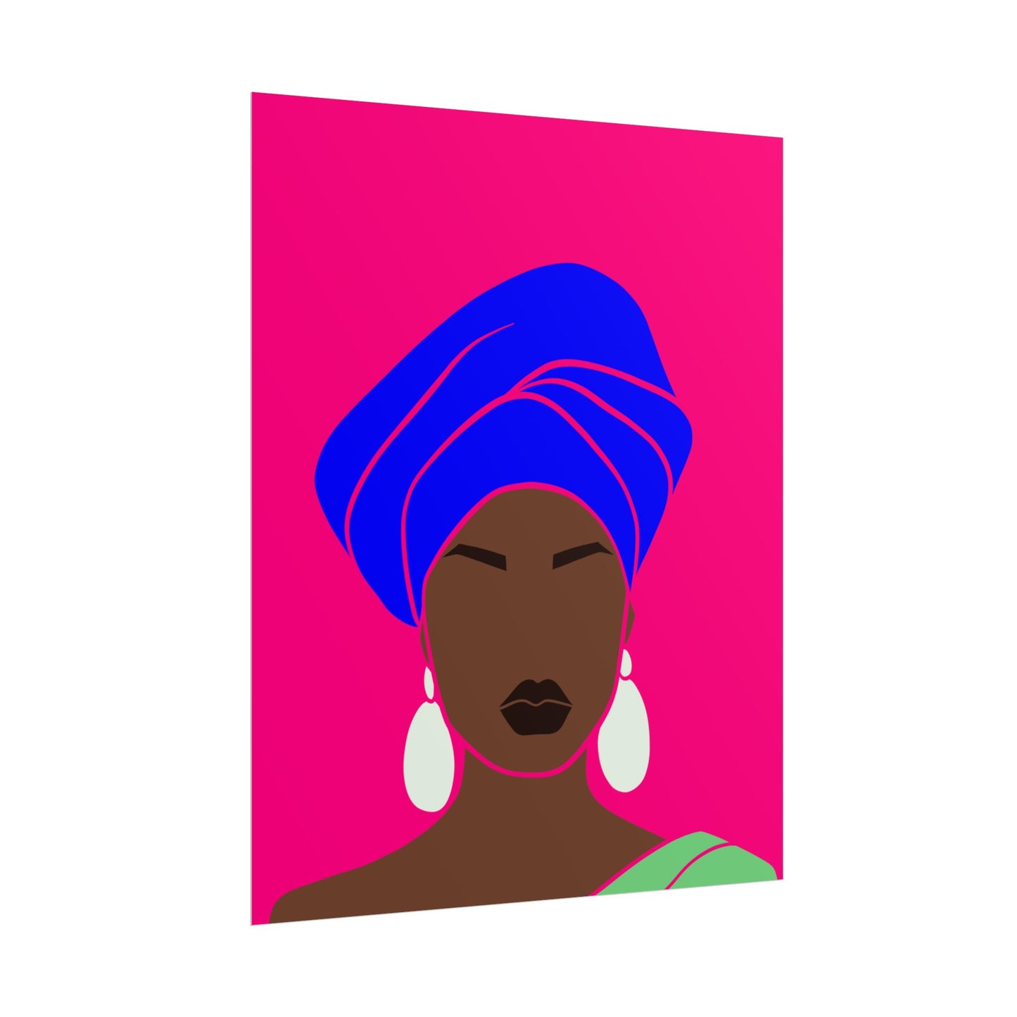 Melanin Queen Unframed Poster | Afrocentric Wall Art