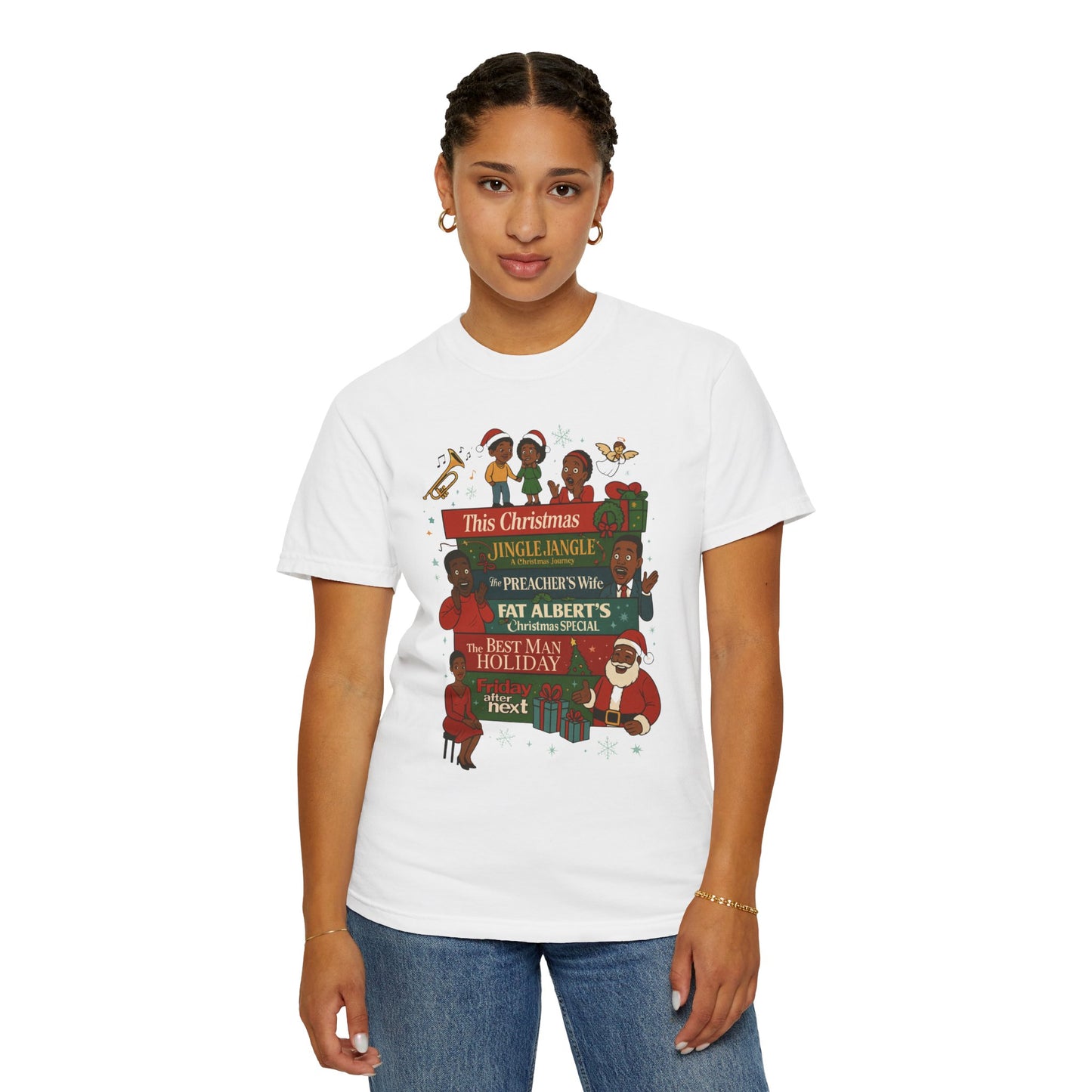 90s Black Christmas Movies Tee
