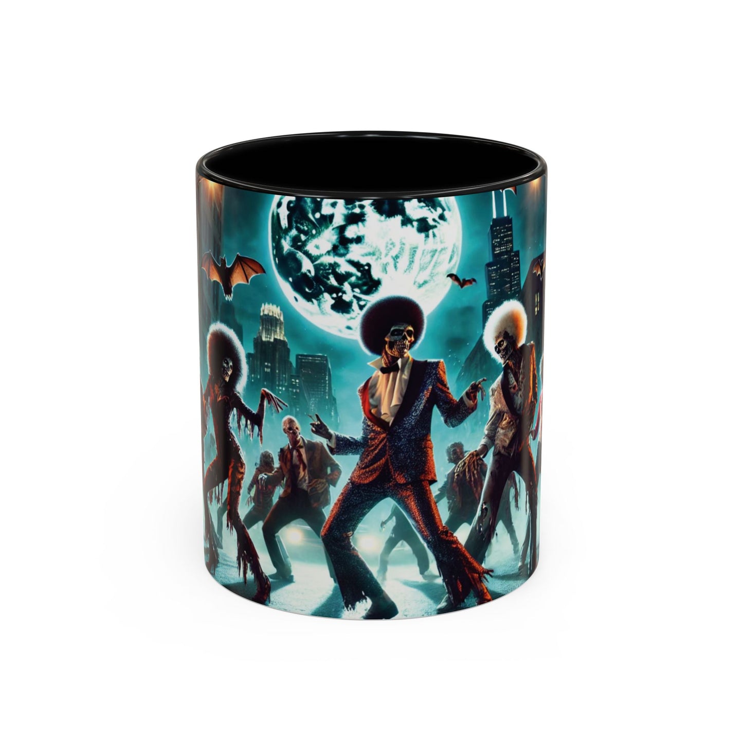Spooky Black Horror Art Coffee Mug-Thriller Edition