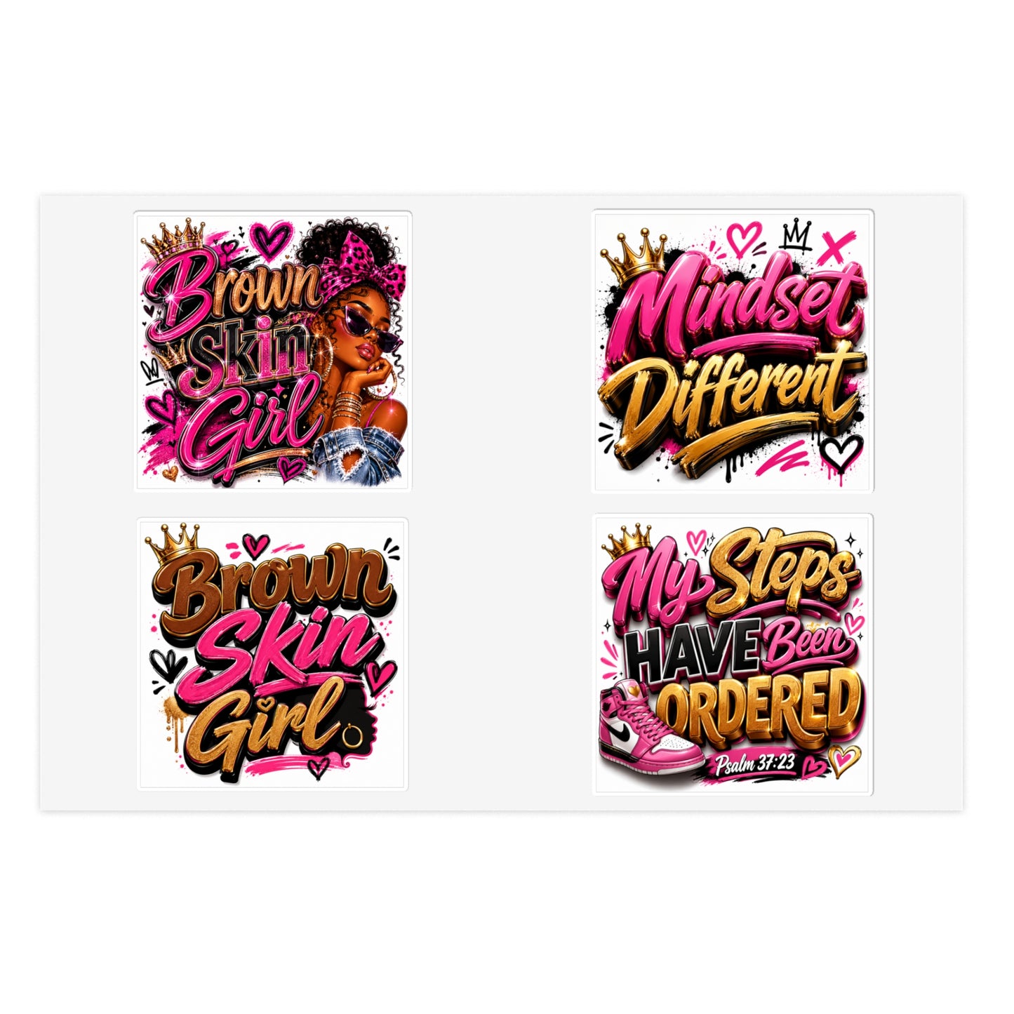 Brown Skin Girl Sticker | Black Girl Empowerment Decal