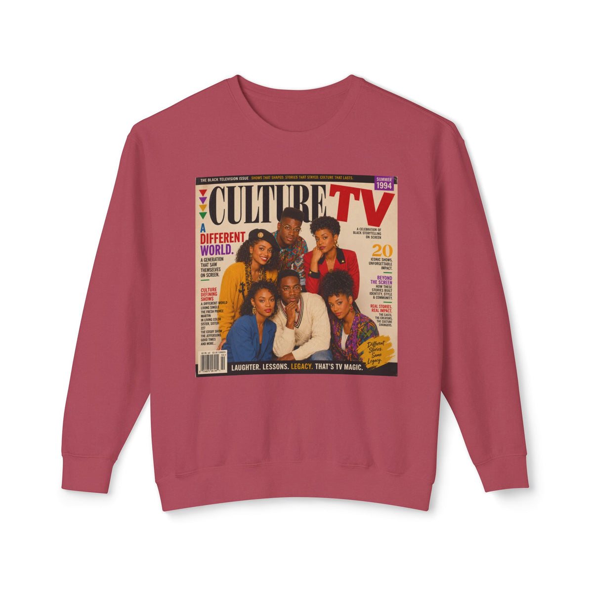 Vintage TV Culture Magazine Cover Sweatshirt