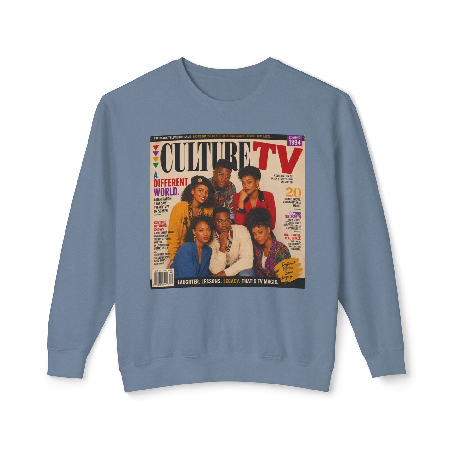 Vintage TV Culture Magazine Cover Sweatshirt