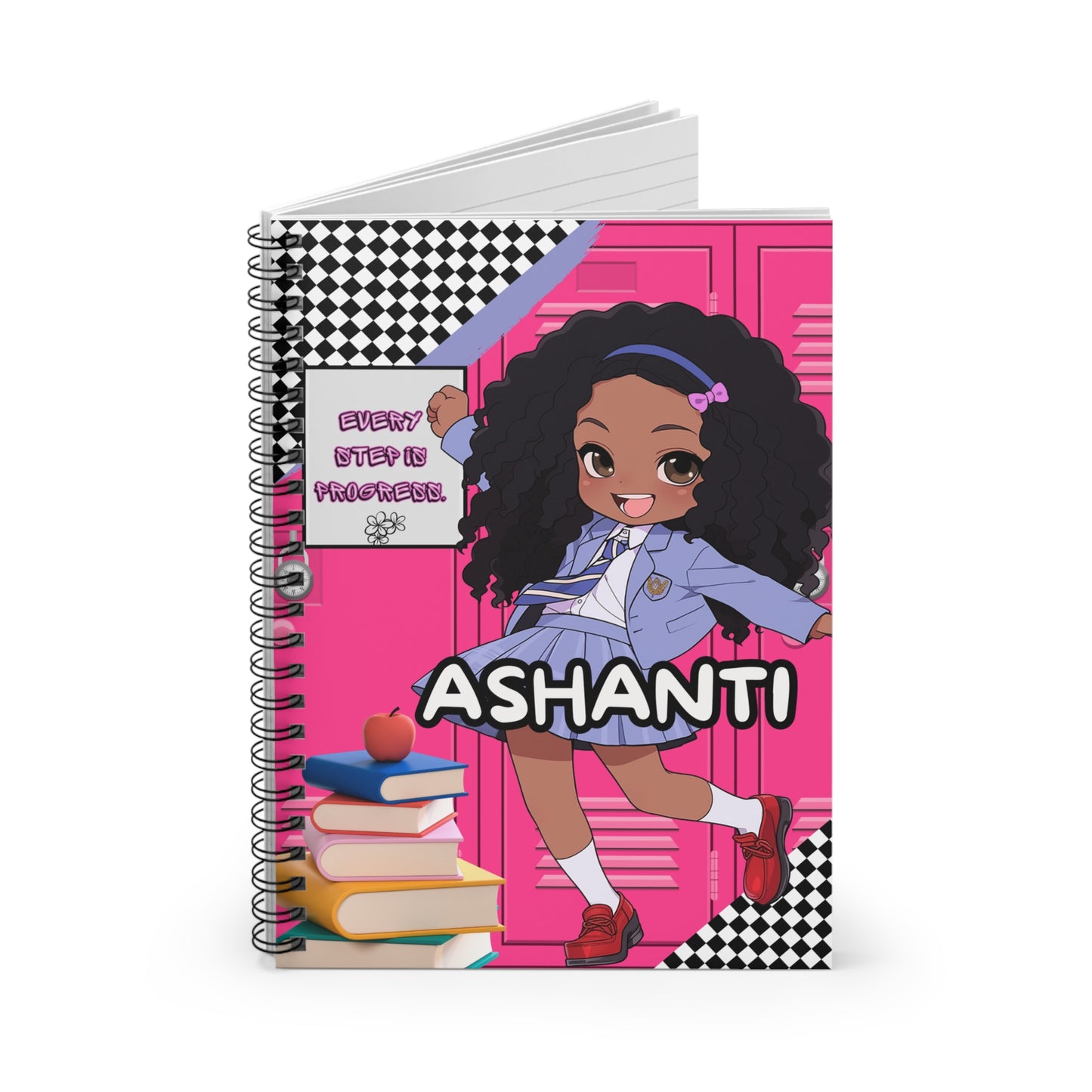 Personalized Spiral Notebook-Every Step is Progress