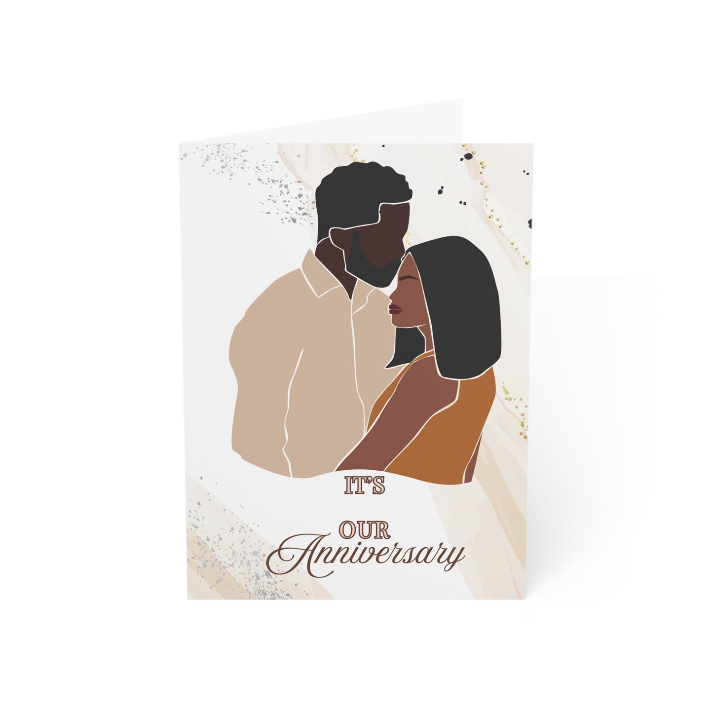 Anniversary Card – "It's Our Anniversary" Romantic Couple Greeting Card (Single or Bulk Packs)