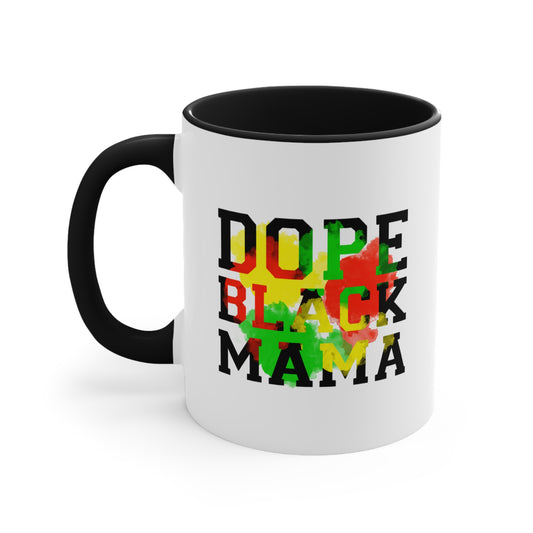 Dope Black Mama-Two-Tone Accent Mug