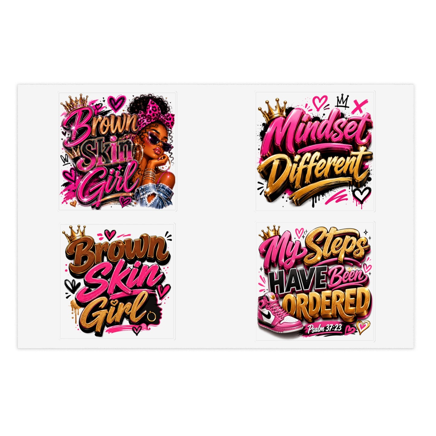 Brown Skin Girl Sticker | Black Girl Empowerment Decal