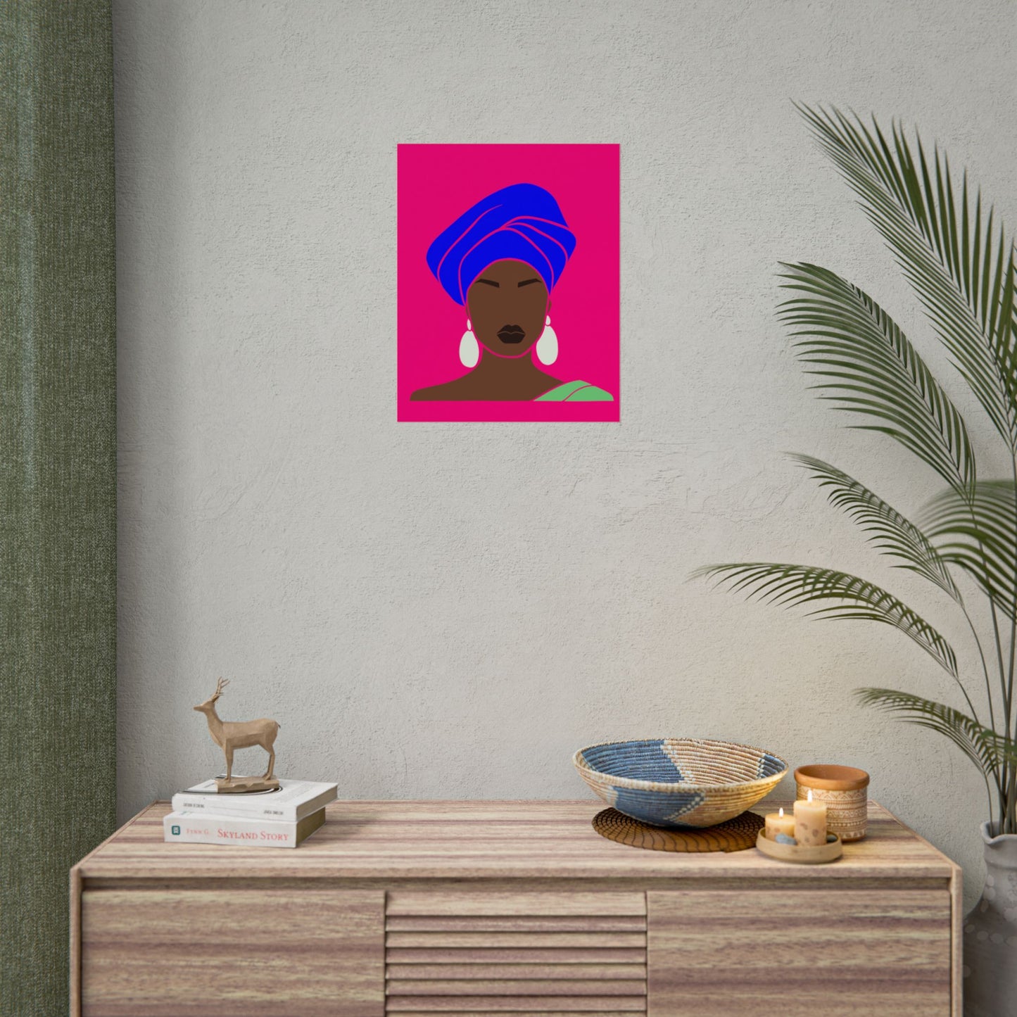 Melanin Queen Unframed Poster | Afrocentric Wall Art