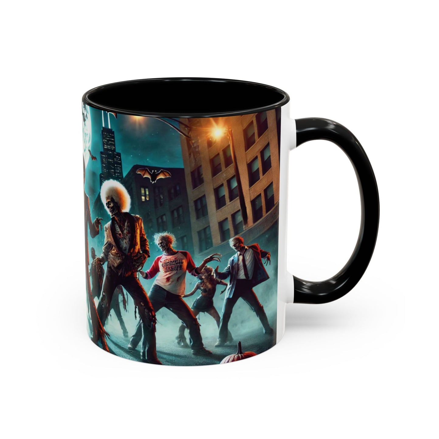 Spooky Black Horror Art Coffee Mug-Thriller Edition