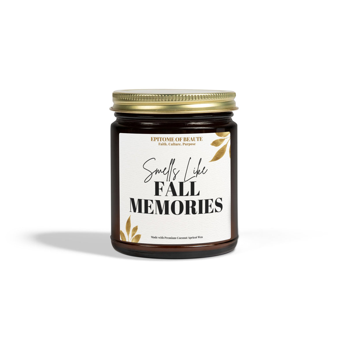 Fall Memories Scented Candle — Coconut Apricot Wax (9oz)