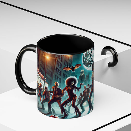 Spooky Black Horror Art Coffee Mug-Thriller Edition