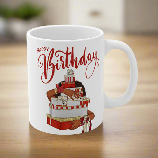Delta Sigma Soror Birthday Ceramic Mug - Personalized Gift