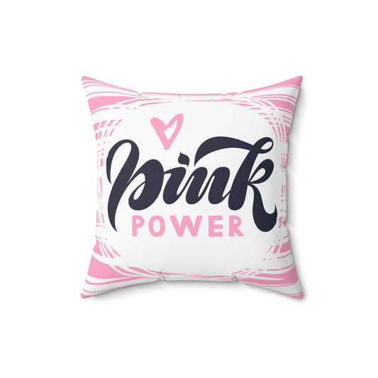 Pink Power Throw Pillow