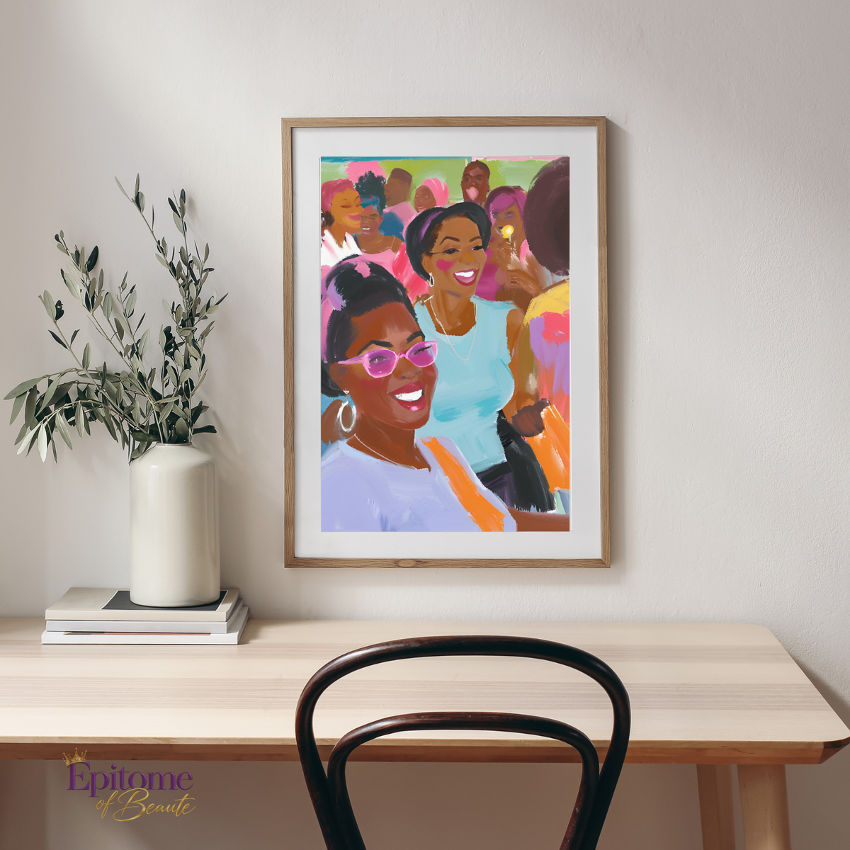 Mid-Century Sisterhood Unity Poster