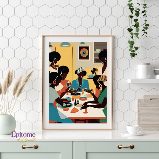 Sunday Brunch - Mid-Century Black Women Poster