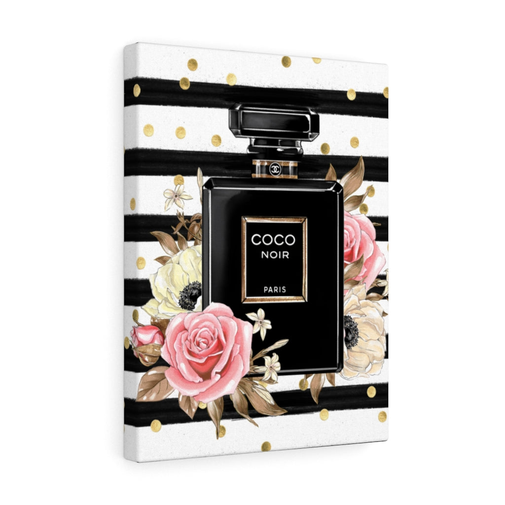 Coco Noir Perfume Bottle Canvas Art – Epitome of Beaute